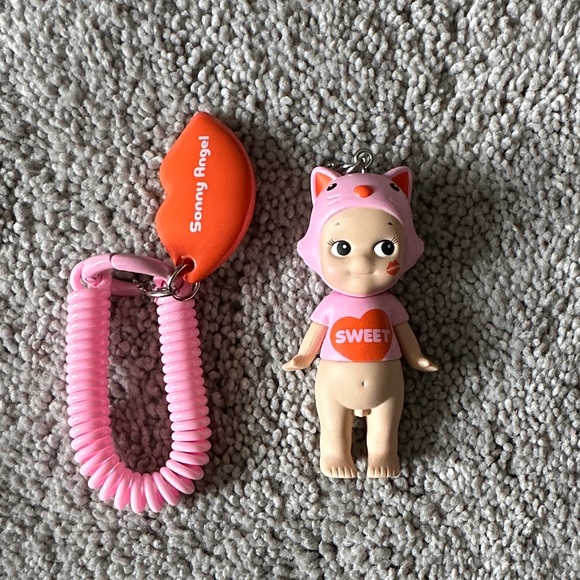 Authentic Sonny Angel Kiss Kiss Keychain Cat